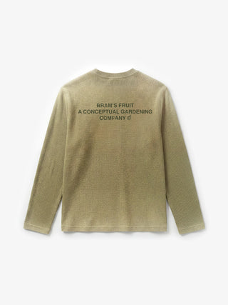 Stamp Waffle Longsleeve - Washed Olive Green