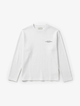 Stamp Waffle Longsleeve - White