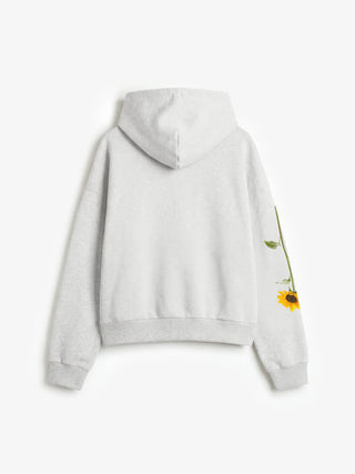 Sunflower Zipper Hoodie - Natural Melange