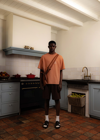 Lemon Outline T-shirt - Terra Cotta