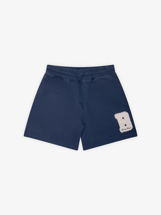 Varsity Jogger Shorts - Midnight Blue