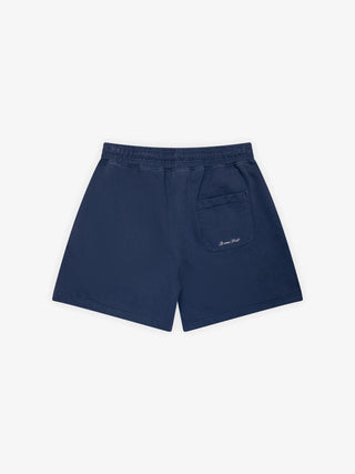 Varsity Jogger Shorts - Midnight Blue