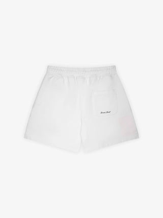 Varsity Jogger Shorts - Off White