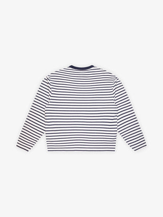 Varsity Striped Longsleeve - Navy