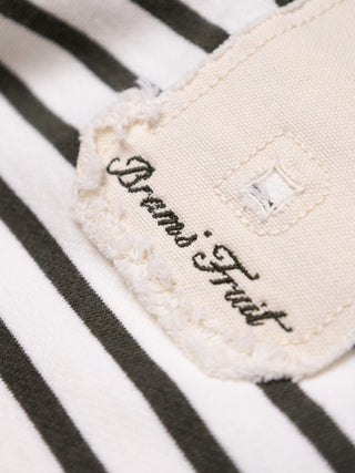 Varsity Striped Longsleeve - Olive Green