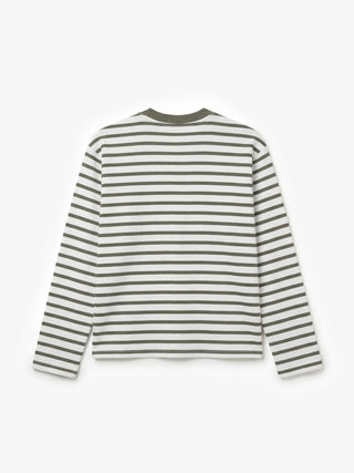 Varsity Striped Longsleeve - Olive Green