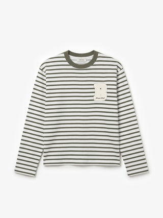 Varsity Striped Longsleeve - Olive Green