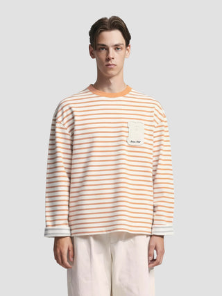 Varsity Striped Longsleeve - Orange