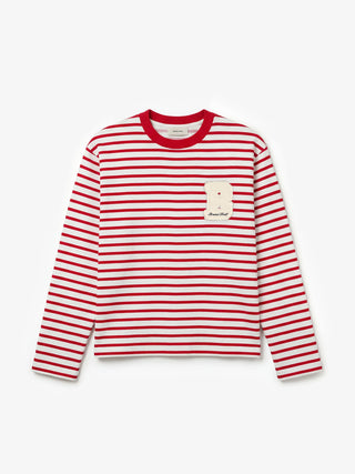 Varsity Striped Longsleeve - Washed Red