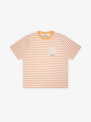 Varsity Striped T-shirt - Orange
