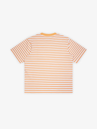 Varsity Striped T-shirt - Orange