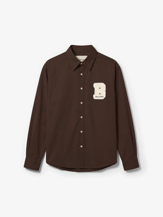Varsity Shirt LS - Brown
