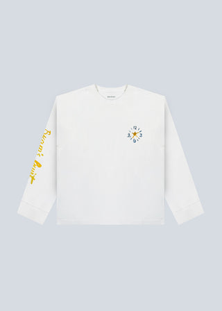 Clock Acrylic Longsleeve - White