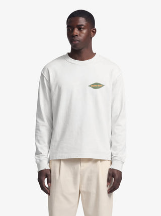 Distressed Leaf Longsleeve - Off White