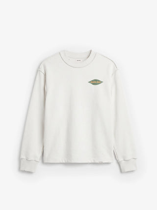 Distressed Leaf Longsleeve - Off White