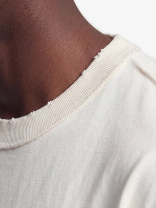 Distressed Leaf T-shirt - Off White