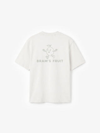 Distressed Big Lemon Outline T-shirt - White