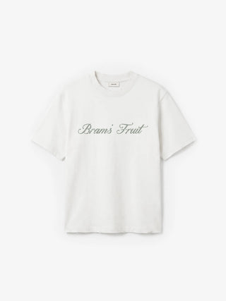 Distressed Script Logo T-shirt - Off White