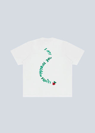 Snake Acrylic T-Shirt - White