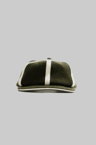 Wool Two-Tone Cap - Green