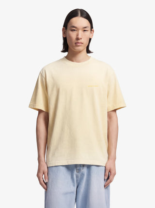 Distressed Big Lemon Outline T-shirt - Banana Yellow