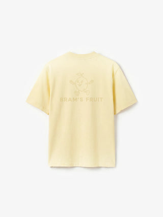Distressed Big Lemon Outline T-shirt - Banana Yellow