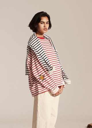 Striped Lemon Sweat - Red