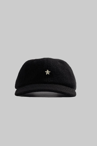 Wool Gold Lemon Cap - Black