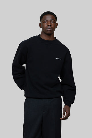 Eyelet Crewneck - Black