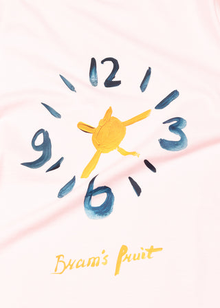 Clock Acrylic T-Shirt - Light Pink