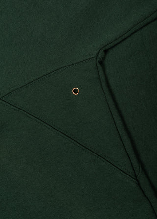 Eyelet Zip Up - Dark Green