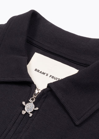 Rib Lemon Polo - Black