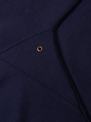 Eyelet Zip Up - Navy