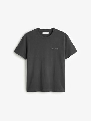 Fitted Script Logo T-shirt - Shadow Black