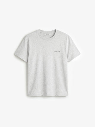 Fitted Script Logo T-shirt - Natural Melange