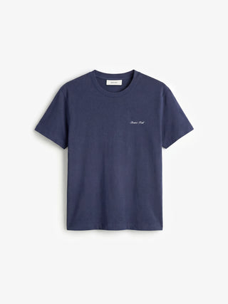 Fitted Script Logo T-shirt - Midnight Blue