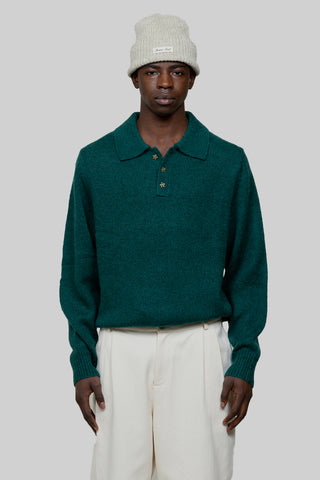 Lemon Polo Knit - Green