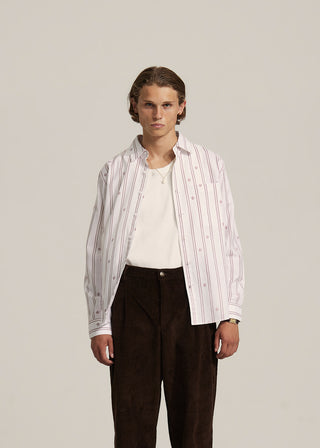 Lemon Pattern Shirt - Red