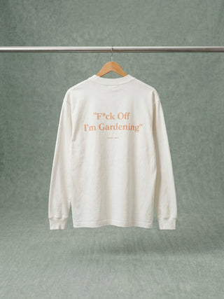 F*ck Off I'm Gardening Longsleeve Distressed - World Cup Orange