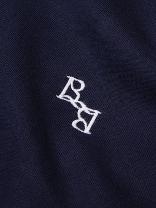 Monogram Boxing Glove Zipper Hoodie - Navy