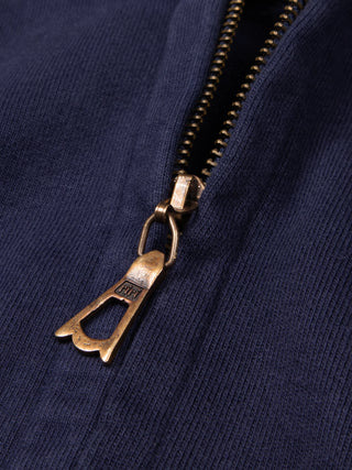 Monogram Boxing Glove Zipper Hoodie - Navy