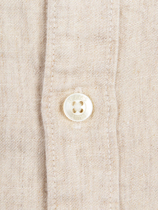 Distressed Linen Shirt Longsleeve - Natural Linen