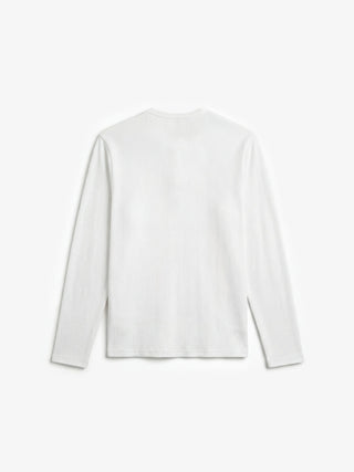 Script Logo Henley Longsleeve - White