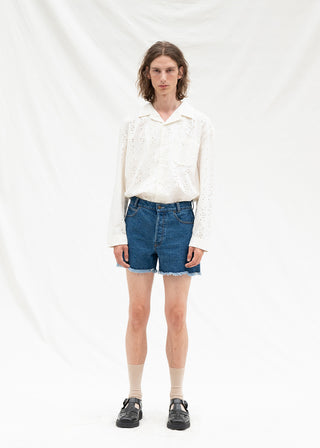 Broderie Shirt Longsleeve - Off-White
