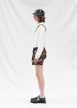 Flower Shorts - Dark Navy