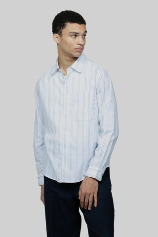 Lemon Pattern Oxford Shirt - White/Blue